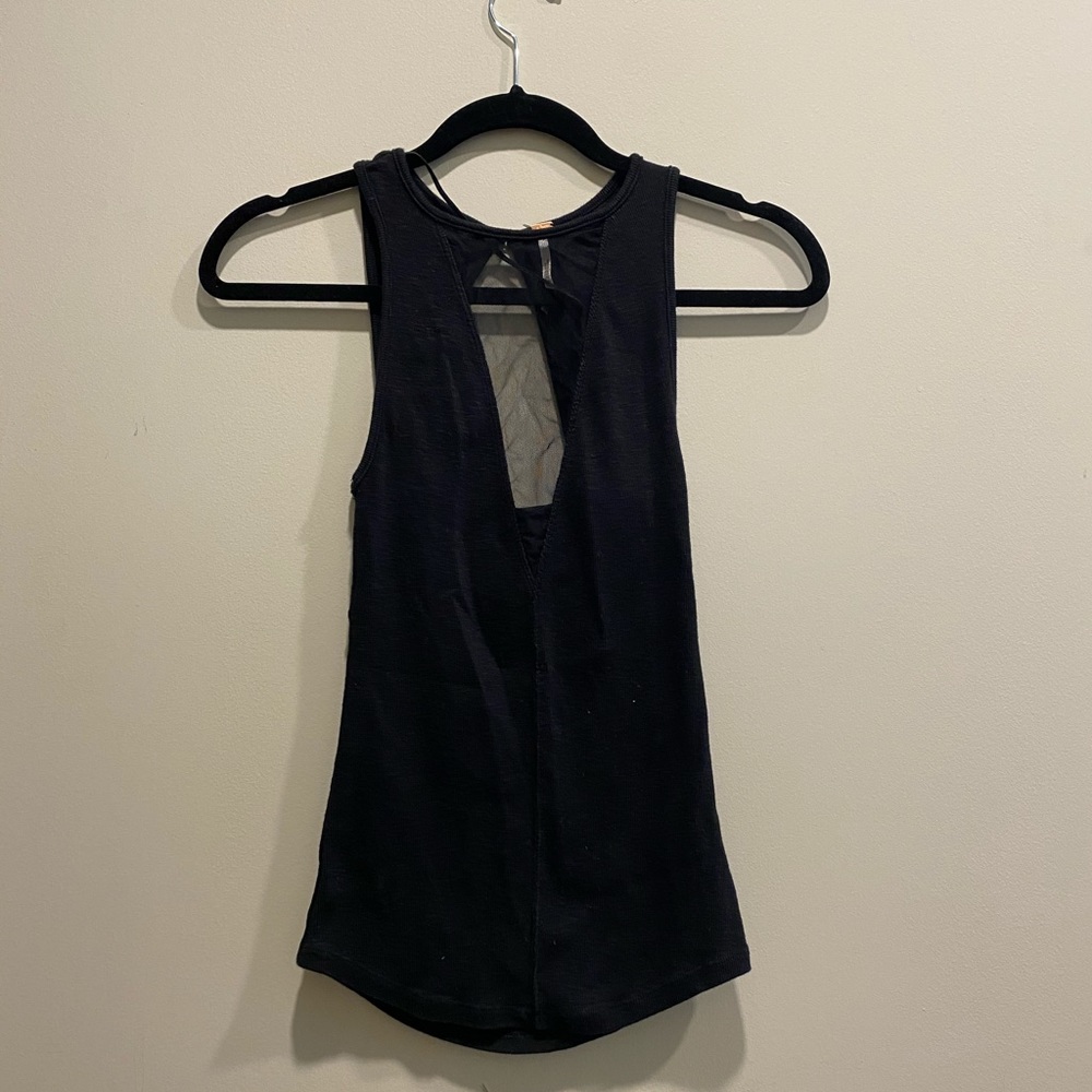Free people dressy tank top mesh top